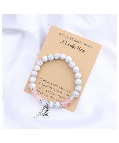 Lucky Frog Gift Frog Gemstone Beaded Healing Bracelet It Is A Lucky Frog To Help See You Through lucky frog bead $12.12 Neckl...