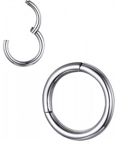 Nose Rings for Men Women Surgical Stainless Steel Body Piercing jewelry Tiny Wrap Hoop Hinged 18G 20G Lip Earring Nostril Nos...