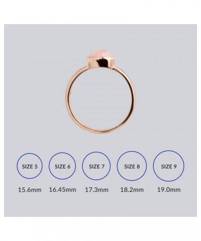 Baguette-Cut Birthstone Ring in 1K Gold Moonstone $14.49 Rings