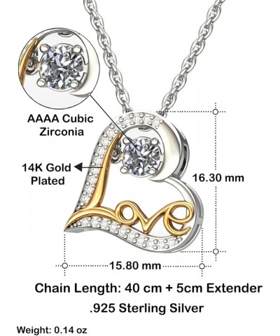 GB Dancing Love Necklace - All my heart Love Dancing Necklace Luxury Box $41.22 Necklaces