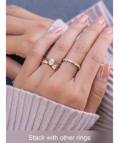 14K Gold Plated Interlocked Rolling Fidget Ring for Anxiety for Women and Men, Stainless Steel/Tricolor/Rainbow/Rose Gold/Bla...