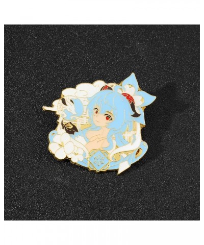 Genshin Enamel Pin Brooches, Hot Game Characters Cosplay Brooch Lapel Pin Gift for Fans, Metal Badge Brooch Jewelry Accessory...