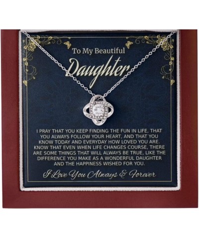 Lovely Daughter Necklace Gift, Father Daughter Jewelry with Message Card from Dad, Birthday Gift, Christmas Gift, Mother Daug...