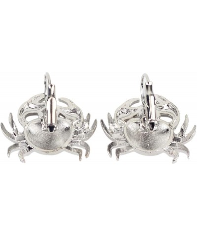 Unique Enamel Cute Crab Earrings French Clip Crab Earrings Jewelry Charms Gifts for Women Teens Girls Purple $6.62 Earrings