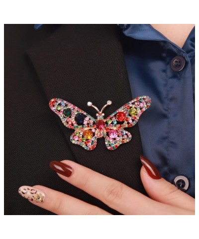 Small Cute Animal AB Color Butterfly Brooch Pin for Dress Suit Women Mens Unisex Jewelry Bling Brooches Colorful $9.68 Brooch...