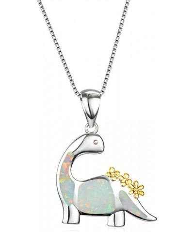 Fashion Zircon Pig Pendant Necklace for Women Cute Jewelry (Rose Gold, One Size) One Size White-2 $6.23 Necklaces