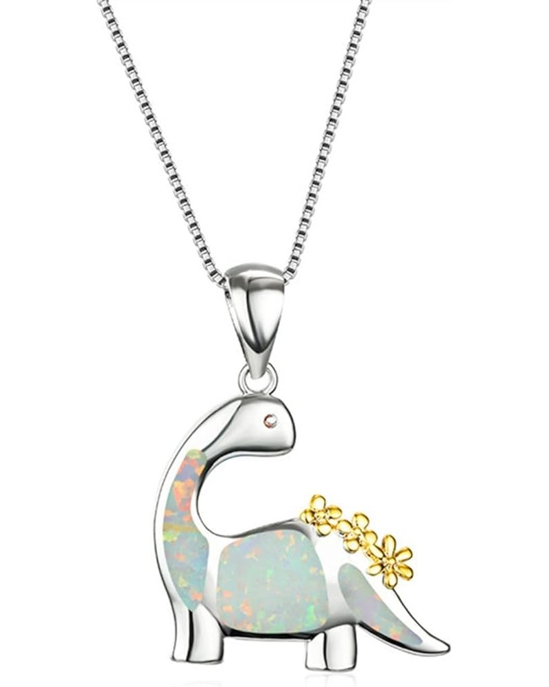 Fashion Zircon Pig Pendant Necklace for Women Cute Jewelry (Rose Gold, One Size) One Size White-2 $6.23 Necklaces