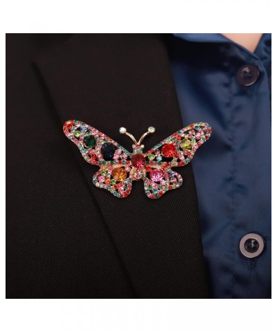 Small Cute Animal AB Color Butterfly Brooch Pin for Dress Suit Women Mens Unisex Jewelry Bling Brooches Colorful $9.68 Brooch...