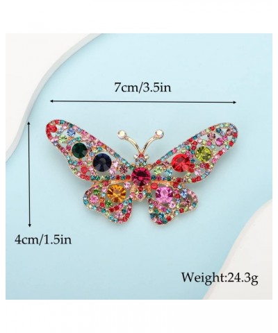 Small Cute Animal AB Color Butterfly Brooch Pin for Dress Suit Women Mens Unisex Jewelry Bling Brooches Colorful $9.68 Brooch...