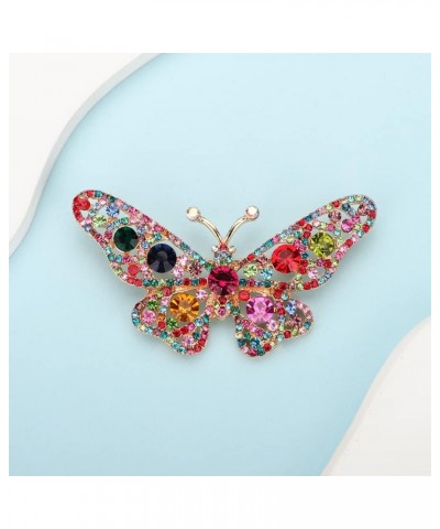 Small Cute Animal AB Color Butterfly Brooch Pin for Dress Suit Women Mens Unisex Jewelry Bling Brooches Colorful $9.68 Brooch...