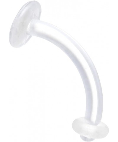 14 Gauge Belly Button Retainer Curved Barbell Clear Retainer 7/16 $7.53 Body Jewelry