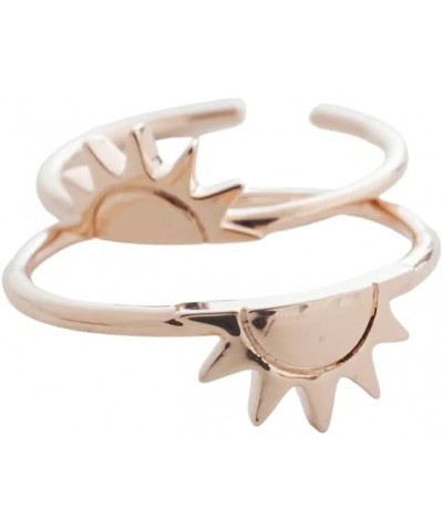 Sun to Sunset BFF Ring Set in Gold, Rose Gold, or Silver | Minimalist, Delicate Jewelry Rose Gold $14.50 Rings