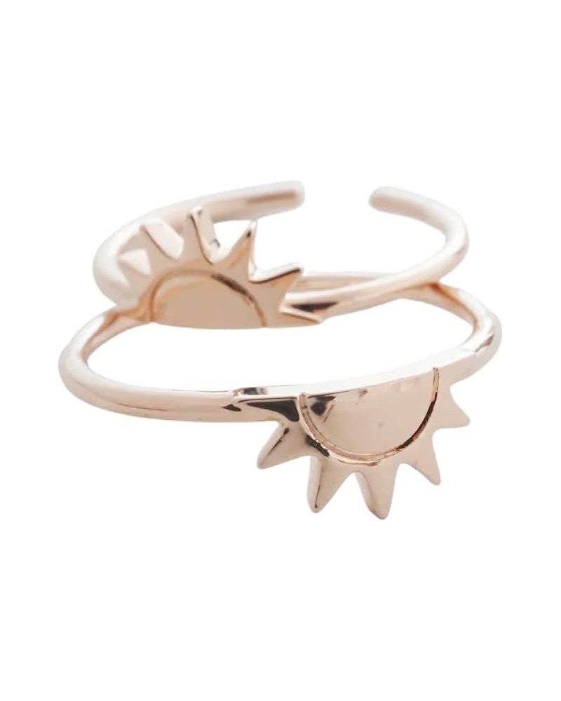 Sun to Sunset BFF Ring Set in Gold, Rose Gold, or Silver | Minimalist, Delicate Jewelry Rose Gold $14.50 Rings