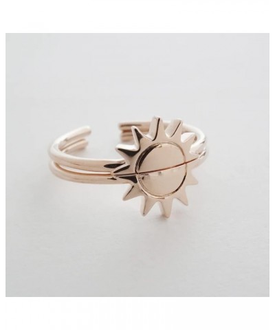 Sun to Sunset BFF Ring Set in Gold, Rose Gold, or Silver | Minimalist, Delicate Jewelry Rose Gold $14.50 Rings