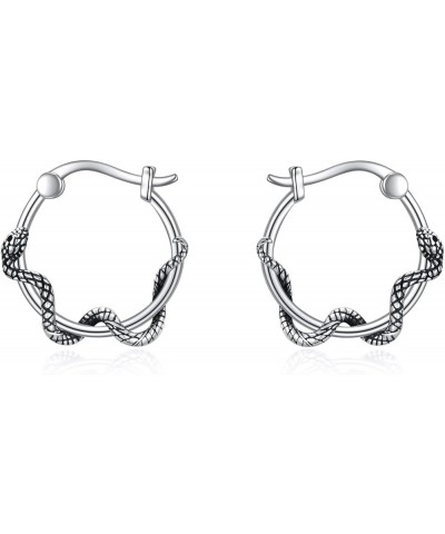 Animals Hoop Earrings for Women S925 Sterling Silver Dog/Fox/Sheep/Cat/Bee/Axolotl/Pig/Panda/Koala/Raccoon Earrings Jewelry G...