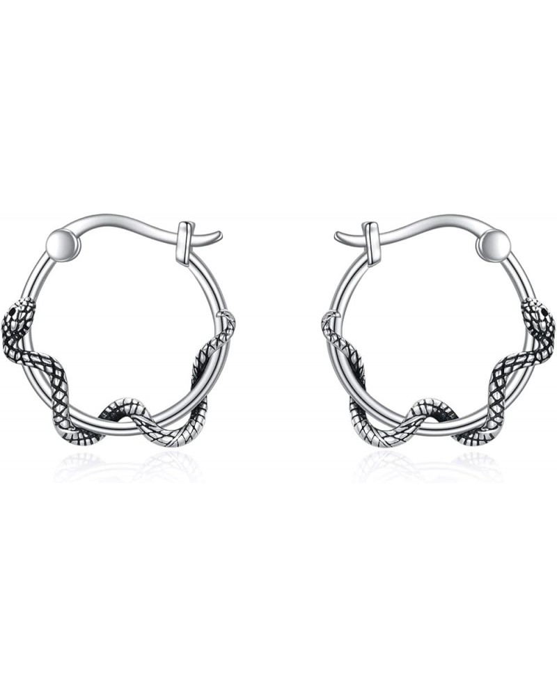 Animals Hoop Earrings for Women S925 Sterling Silver Dog/Fox/Sheep/Cat/Bee/Axolotl/Pig/Panda/Koala/Raccoon Earrings Jewelry G...