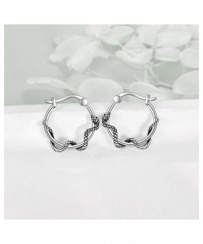 Animals Hoop Earrings for Women S925 Sterling Silver Dog/Fox/Sheep/Cat/Bee/Axolotl/Pig/Panda/Koala/Raccoon Earrings Jewelry G...