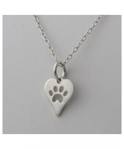 Sterling Silver Paw Print Necklaces for Women PAW PRINT 5 $17.64 Necklaces