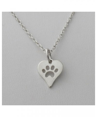 Sterling Silver Paw Print Necklaces for Women PAW PRINT 5 $17.64 Necklaces