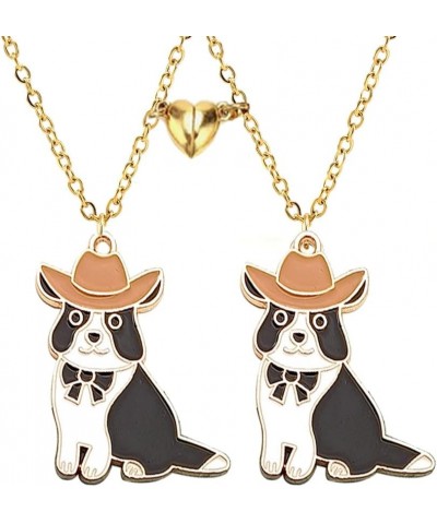 Best Friend Friendship Necklace for Women Men Cute Black White Dog Cat Necklace Girls BFF Necklace for 2 Jewelry 03 Dog $7.94...