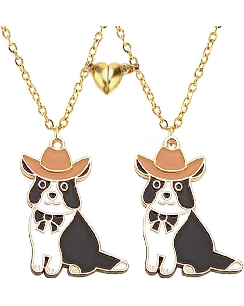 Best Friend Friendship Necklace for Women Men Cute Black White Dog Cat Necklace Girls BFF Necklace for 2 Jewelry 03 Dog $7.94...