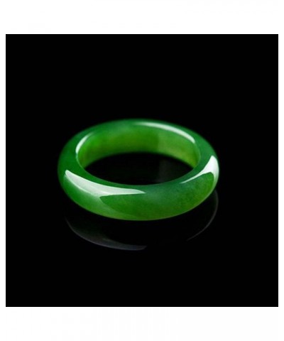 Jade Ring for Women Colorful Natural Emerald Ring Average Size 7.5 016-jade-3PS green $8.63 Rings