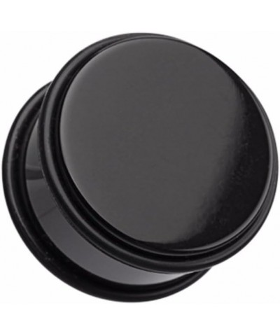 Basic Acrylic No Flare WildKlas Ear Gauge Plug (Sold as Pairs) 5/8" (16mm) Black $10.44 Body Jewelry