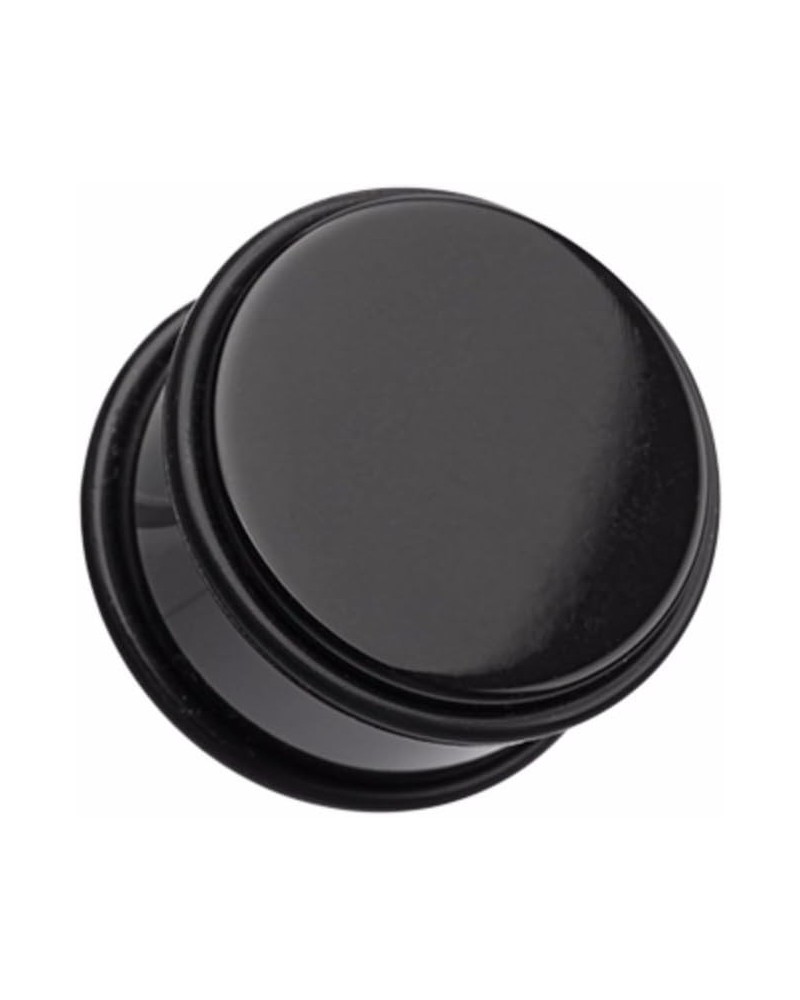 Basic Acrylic No Flare WildKlas Ear Gauge Plug (Sold as Pairs) 5/8" (16mm) Black $10.44 Body Jewelry