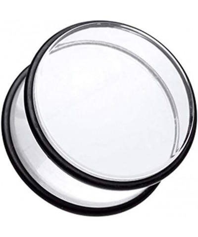 Basic Acrylic No Flare Ear Gauge Plug 7/8" (22mm), Clear $9.85 Body Jewelry