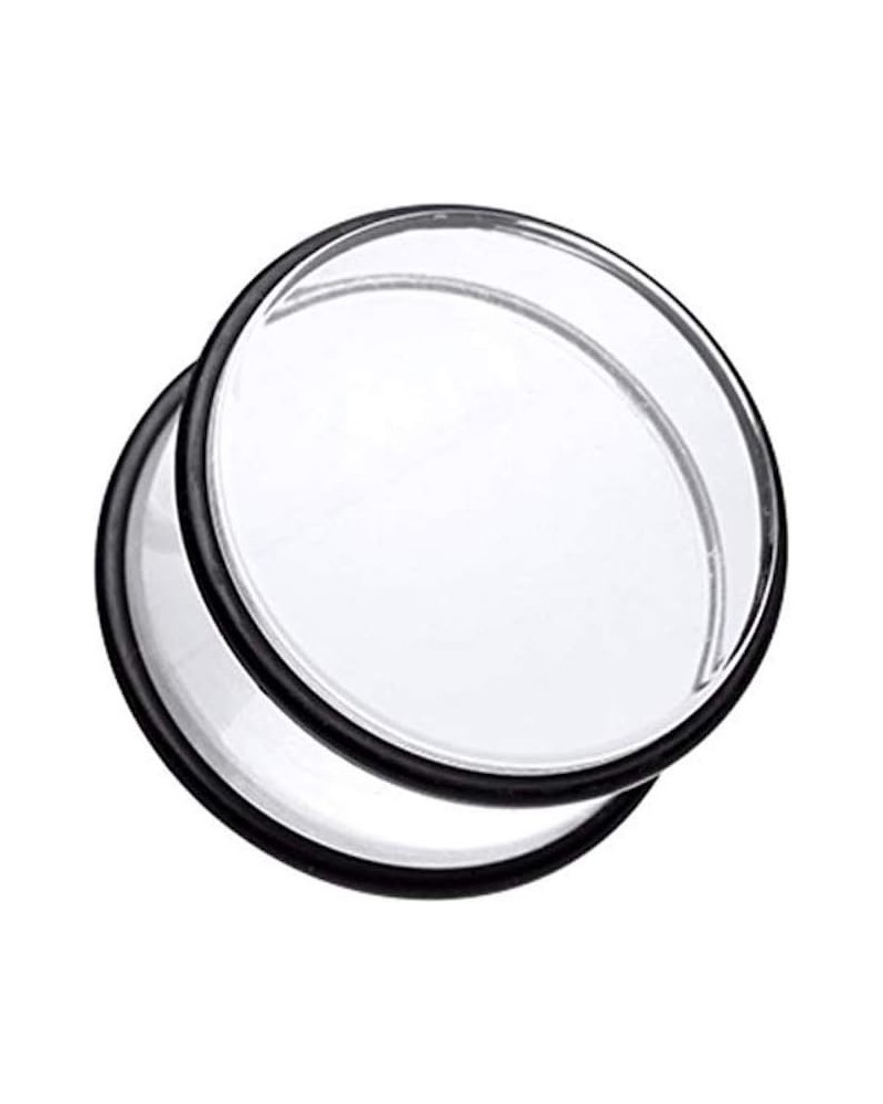 Basic Acrylic No Flare Ear Gauge Plug 7/8" (22mm), Clear $9.85 Body Jewelry