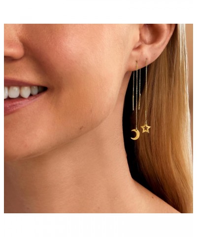 by Ross-Simons 14kt Yellow Gold Mismatched Celestial Threader Earrings $50.84 Earrings