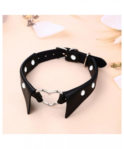 Heart Leather Choker Necklace for Women Sweet Heart Adjustable Goth Choker 12-16 Inches G-Bowtie choker-2 $7.79 Necklaces