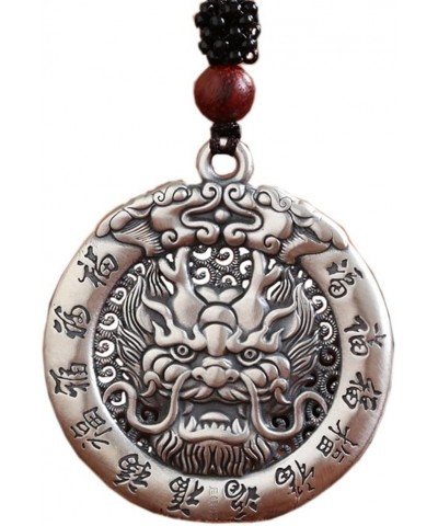 Men's Women's Vintage Chinese Zodiac Signet Pendant Necklace with Chain Amulet Jewelry Dragon healthy $9.17 Necklaces