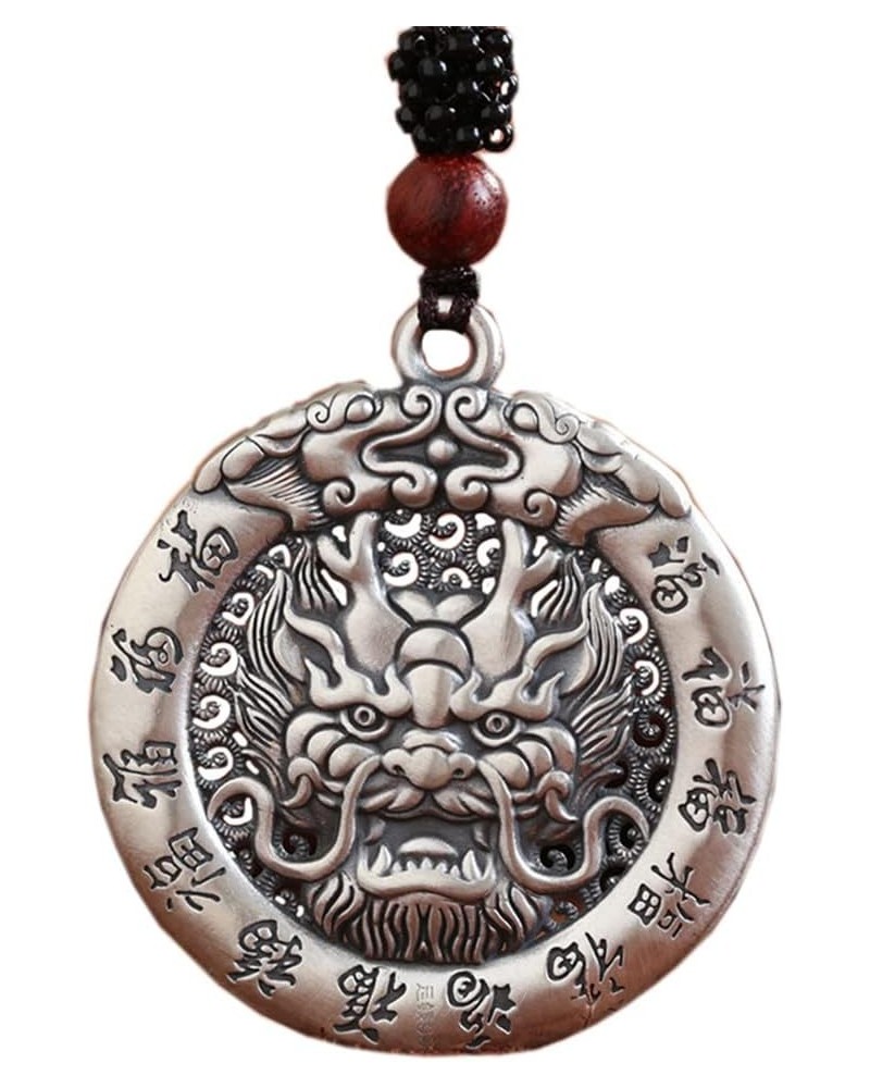 Men's Women's Vintage Chinese Zodiac Signet Pendant Necklace with Chain Amulet Jewelry Dragon healthy $9.17 Necklaces