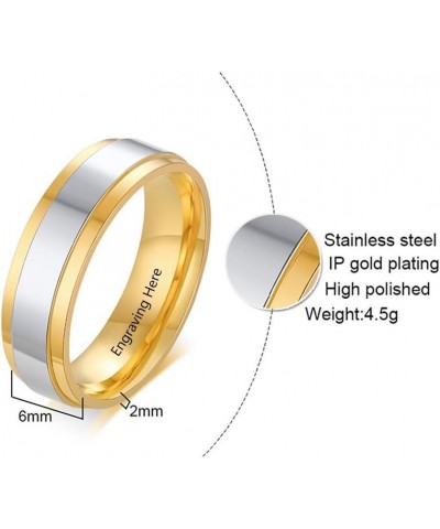 Personalized Matching Heart Promise Rings His & Hers Engagement Anniversary Couples Rings Set Gold-1 $12.25 Rings