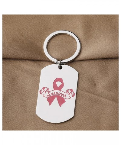 Survivor Gift Awareness Keychain Survivor Jewelry She is Unbreakable She's A Warrior She's You Cancer Fighter Gift Survivor K...