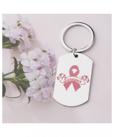 Survivor Gift Awareness Keychain Survivor Jewelry She is Unbreakable She's A Warrior She's You Cancer Fighter Gift Survivor K...