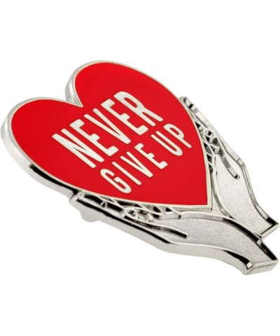 Heart Disease Awareness Enamel Lapel Pin – Nickel Plated Red Ribbon Pin – Support Heart Health – Jewelry Brooch Pin with Secu...