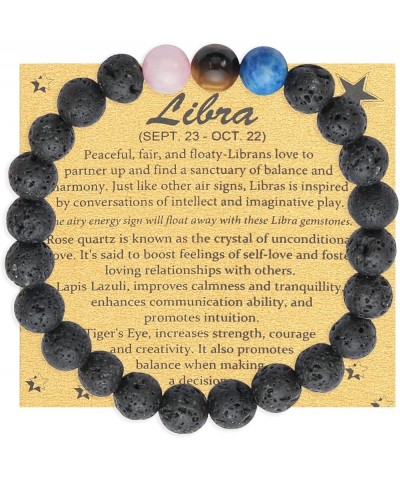 Spiritual Crystal Beads Zodiac Bracelet for Women Horoscope Jewelry Birthday Gift Libra 7 in $9.44 Bracelets