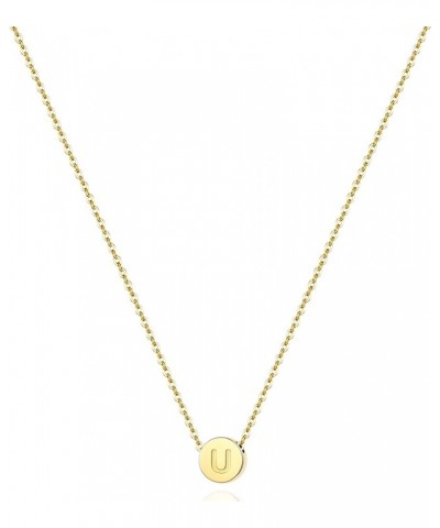 Initial Necklace for Women, Dainty Letter Necklace,18K Gold Plated U $8.95 Necklaces