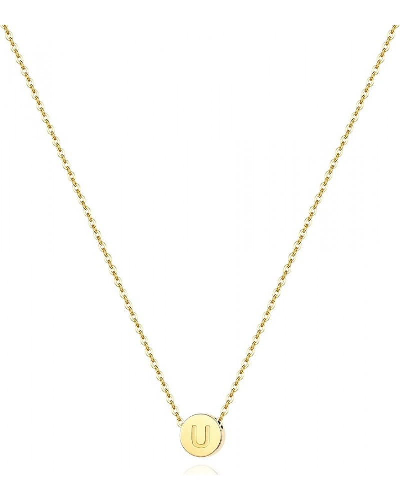 Initial Necklace for Women, Dainty Letter Necklace,18K Gold Plated U $8.95 Necklaces