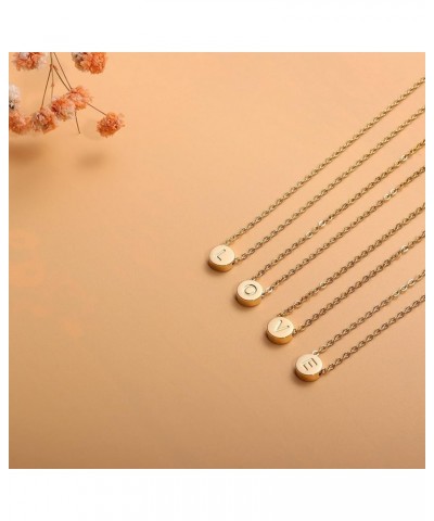 Initial Necklace for Women, Dainty Letter Necklace,18K Gold Plated U $8.95 Necklaces