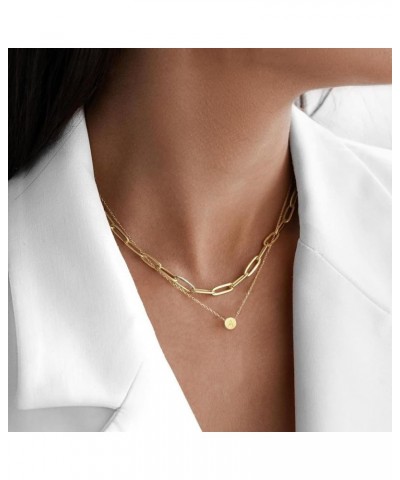 Initial Necklace for Women, Dainty Letter Necklace,18K Gold Plated U $8.95 Necklaces