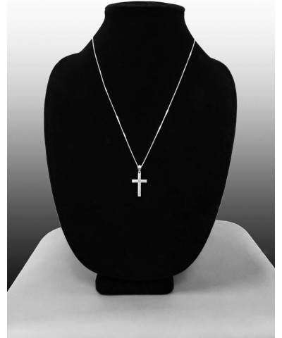 10K White Gold Latin Cross Religious Pendant Necklace 20" Neckace $34.71 Necklaces