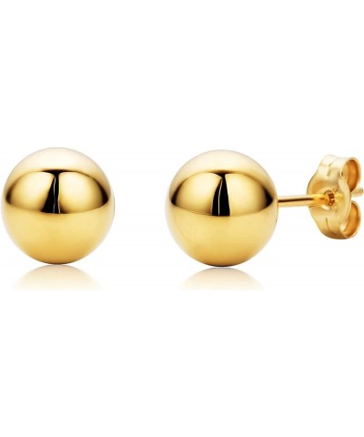 14K Real Yellow Gold Ball Stud Earrings 3 mm $26.00 Earrings