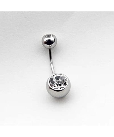 36pcs 14G Stainless Steel Belly Button Rings Navel Rings CZ Curved Barbell Piercing Belly Rings for Women Body Piercing Jewel...