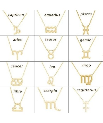 Silver Plated Zodiac Necklace for Women Jewelry Horoscope Sign Constellation Pendant Astrology Birthday Gifts Leo Jewelry wit...