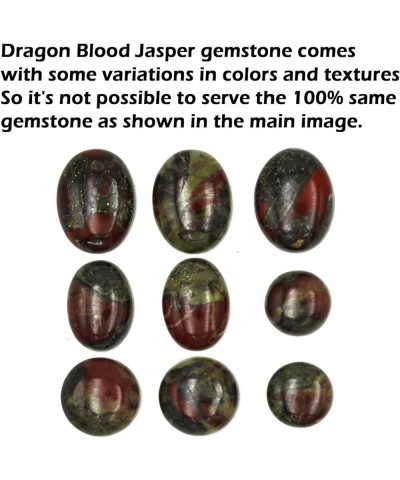 925 Sterling Silver Handmade Pendant for Women 12x16 Oval Gemstone Fashion Jewelry for Gift (99533_P) Dragon Blood Jasper $21...