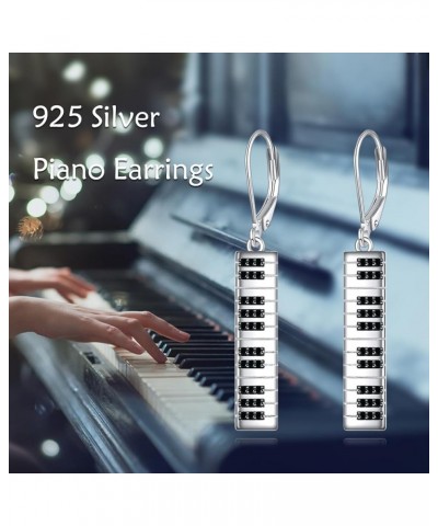 Sport and Music Earrings Sterling Silver Sport Lover Music Lover Jewelry Gifts for Women Girls Men Boys Piano Keyboard $20.51...