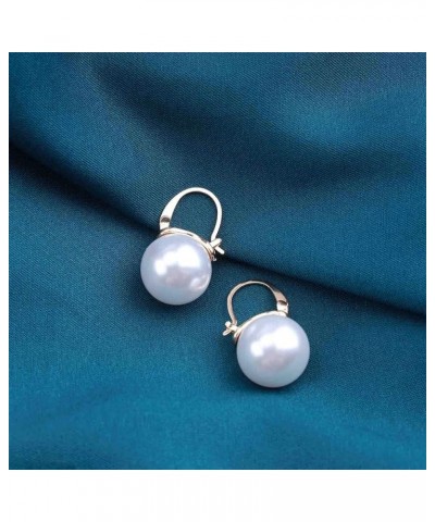 Vintage Pearl Drop Earrings Exquisite White Pearl Sphere Dangle Earrings Bridal Pearl Ball Earrings Jewelry Gift for Women Gi...